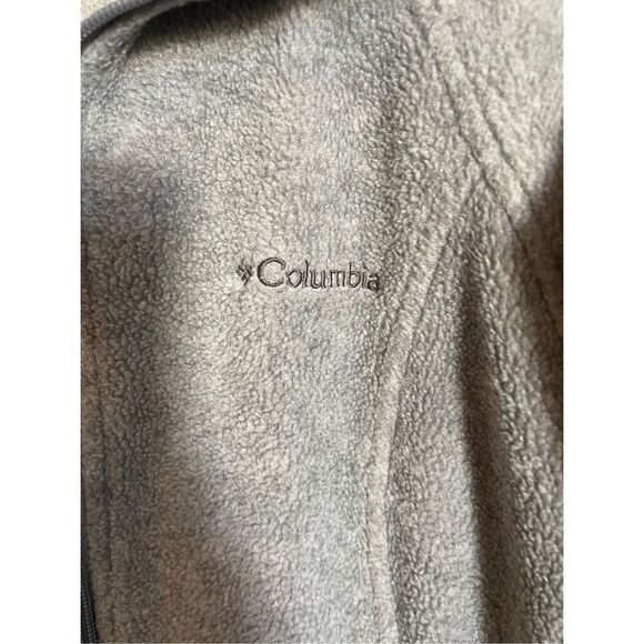 Columbia Womens Gray Long-Sleeve Full-Zip Pointed Collar Fleece Jacket Medium - Picture 8 of 15